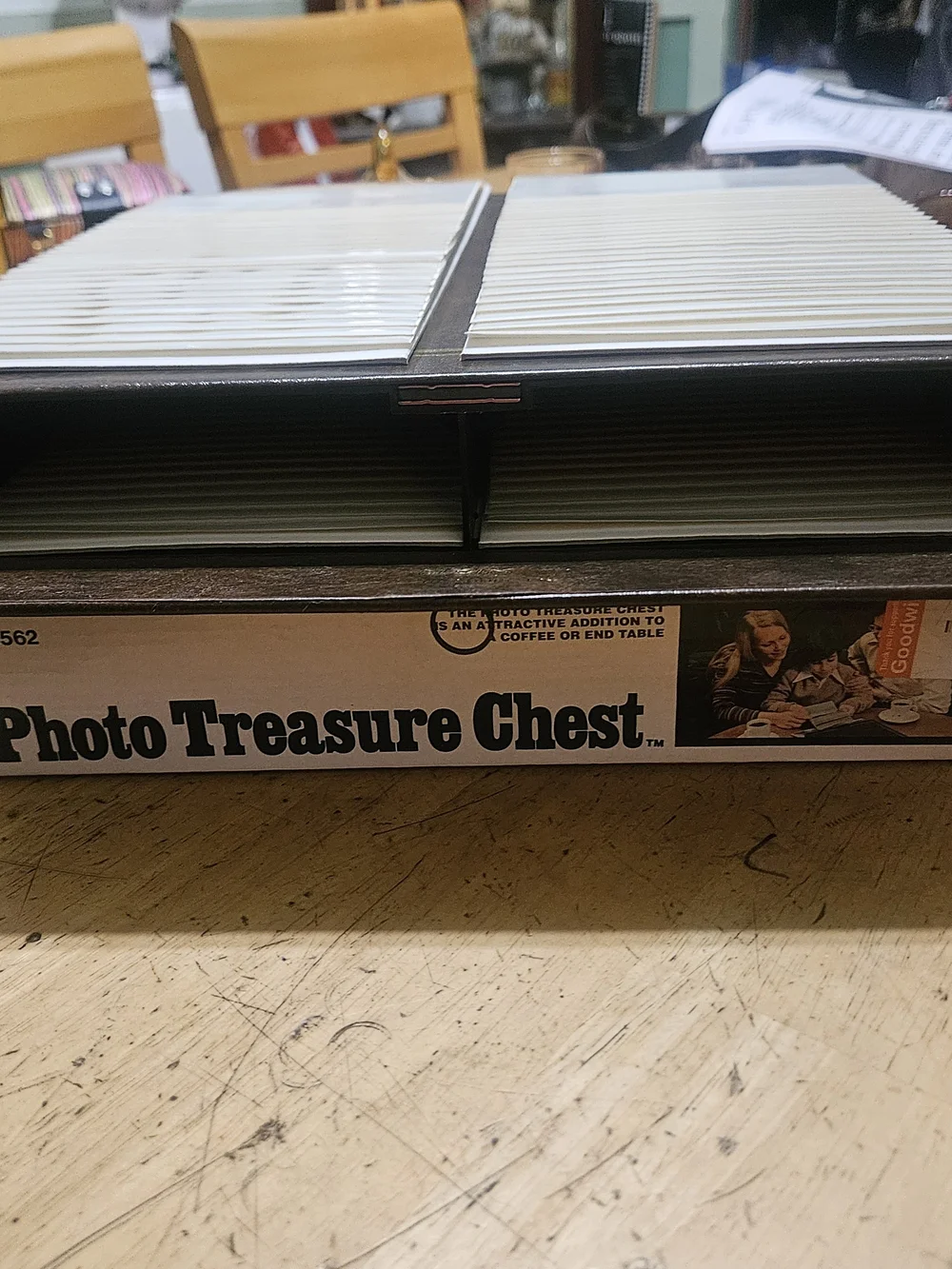 Sears Photo Treasure Chest - Black Photo Display Chest